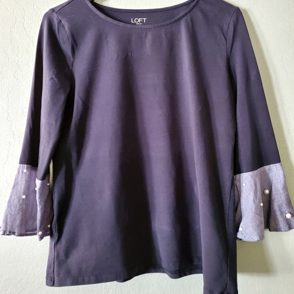 LOFT Tops - Navy Blue Loft Shirt